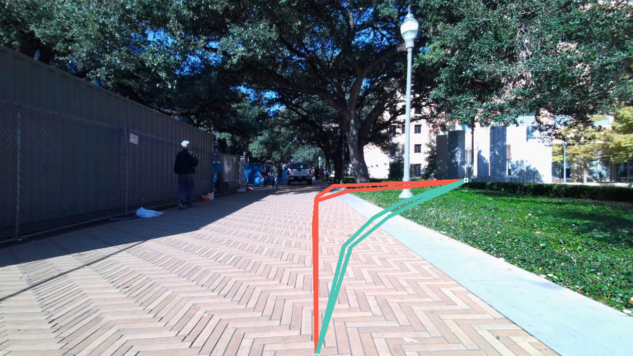 Robot crossing grass area